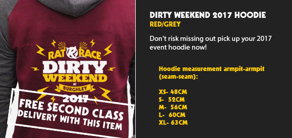 Dirty Weekend 2017 Hoodie - Red/Grey
