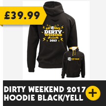 Dirty Weekend 2017 Hoodie - Black/Yellow
