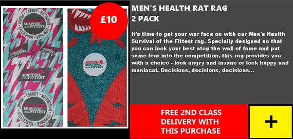 Rat Race Men's Health Rag 2 Pack Pink/War