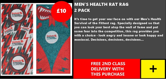 Rat Race Men's Health Rag 2 Pack Red/War