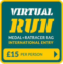 International Entry - Virtual Run medal + rag