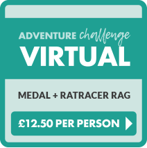 Virtual Run medal + rag