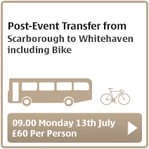 Bus travel from Scarborough to Whitehaven Monday 13th July
